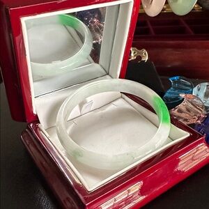 🍏Burma Jadeite Jade 🍏Bangle Bracelet- Grade A